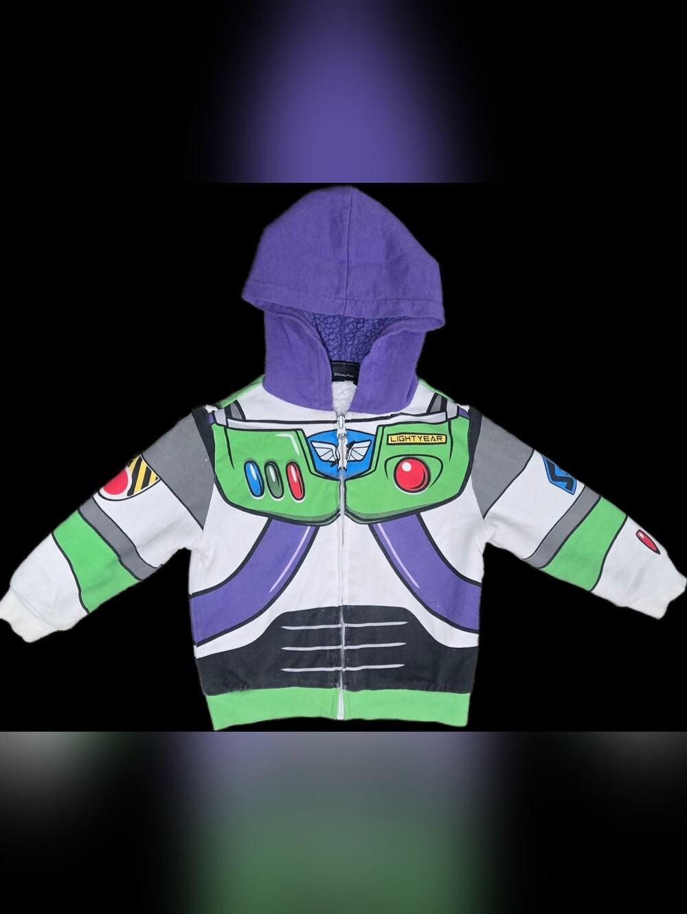 3T Buzz Lightyear Kids Zip-Up Hoodie - Warm